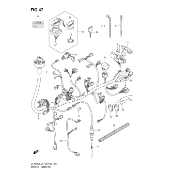WIRING HARNESS (LT-A500X L1 E33)