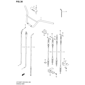 HANDLEBAR - CABLE (MODEL X/Y)