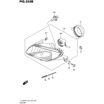 HEADLAMP (LT-A500XPBL8 P28)