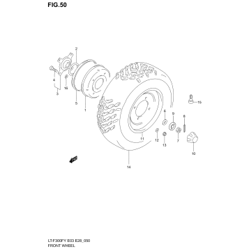 FRONT WHEEL (MODEL X/Y/K1)