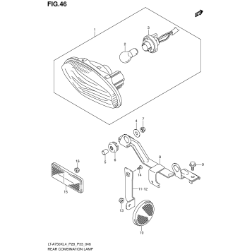 REAR COMBINATION LAMP (LT-A750XZL4 P28)