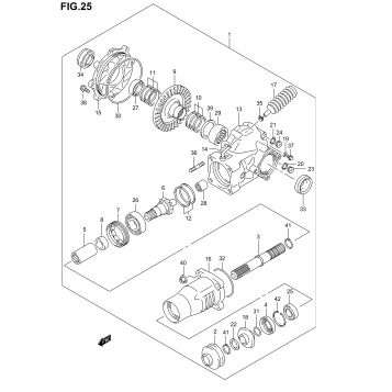 FINAL BEVEL GEAR (REAR)(MODEL K3)