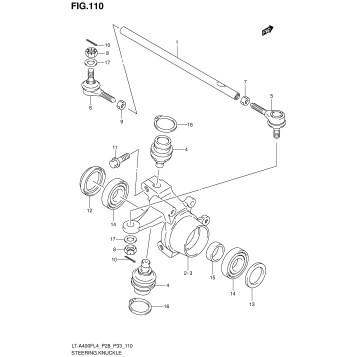 STEERING KNUCKLE (LT-A400FZL4 P33)