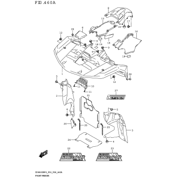 FRONT FENDER (LT-A500X:(P03,P33))