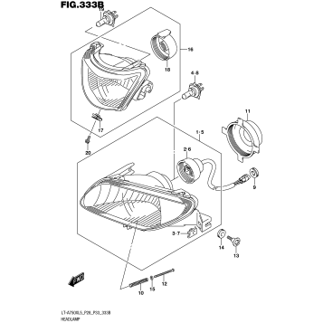 HEADLAMP (LT-A750XL5 P33)