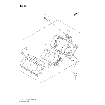 SPEEDOMETER (LT-A750XPL3 P33)