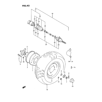 FRONT WHEEL (MODEL M/N)