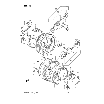 FRONT WHEEL BRAKE (MODEL H/J/K/L)