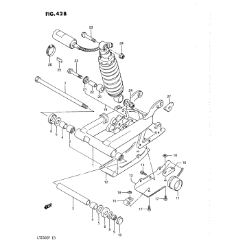 REAR SWINGING ARM (MODEL M/N/P)