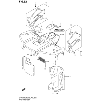 FRONT FENDER (LT-A500XL4 P28)