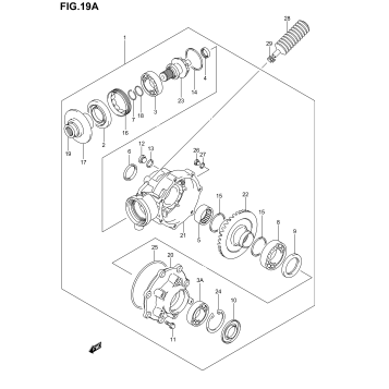FINAL BEVEL GEAR (MODEL K3,F.NO.JSAAJ51A32112560%)