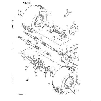 REAR WHEEL (MODEL H)