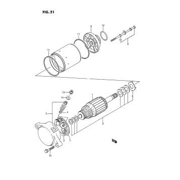 STARTING MOTOR (%E.NO.125080)