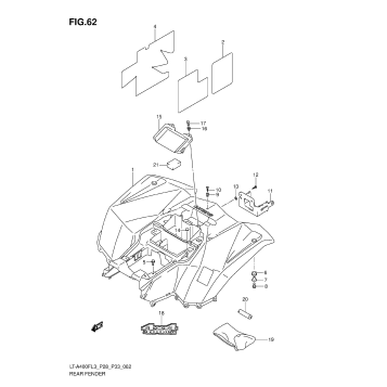 REAR FENDER (LT-A400FL3 P28)