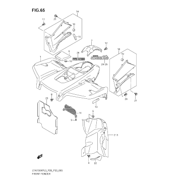 FRONT FENDER (LT-A750XPZL3 P28)