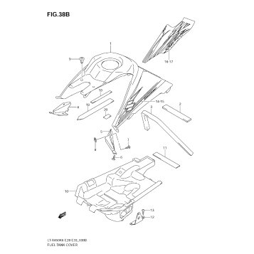 FUEL TANK COVER (MODEL K9)
