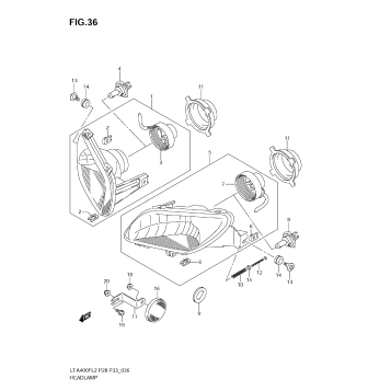 HEADLAMP (LT-A400FZ E28)