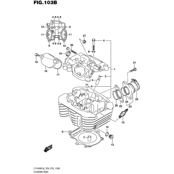 CYLINDER HEAD (LT-F400FL6 P33)