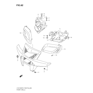 FRONT GRILLE (LT-A750XPZ L1 E33)