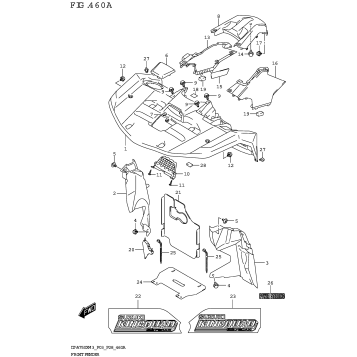 FRONT FENDER ((LT-A750XP,LT-A750XPZ):P28)