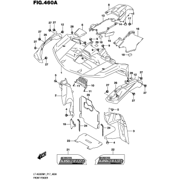FRONT FENDER (LT-A500XM1 P17)