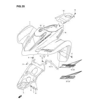 FRONT FENDER (MODEL K3/K4)