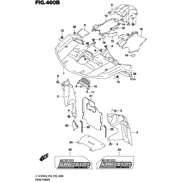 FRONT FENDER (LT-A750XL9 P28)