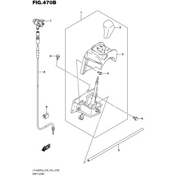SHIFT LEVER (LT-A400FL6 P33)