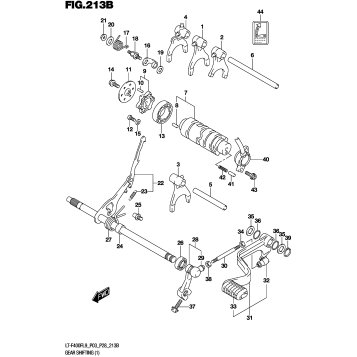GEAR SHIFTING (1) (LT-F400FL9 P28)