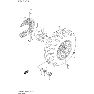 FRONT WHEEL (LT-A400FZ)