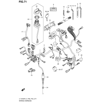 WIRING HARNESS (LT-A400FZL4 P33)