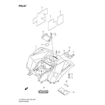 REAR FENDER (LT-F400FL3 P33)