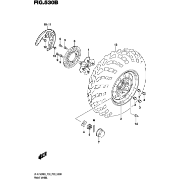 FRONT WHEEL (LT-A750XL9 P28)
