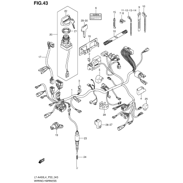 WIRING HARNESS (LT-A400ZL4 P33)
