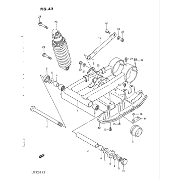 REAR SWINGING ARM (MODEL F/G)