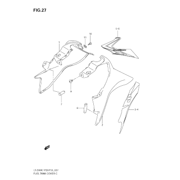 FUEL TANK COVER (MODEL K7/K8)
