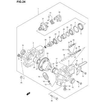 FINAL BEVEL GEAR (FRONT)(%F.NO.5SAAK46K3X102000)