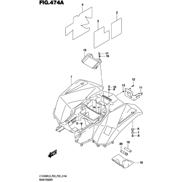 REAR FENDER (LT-F400FL9 P03)