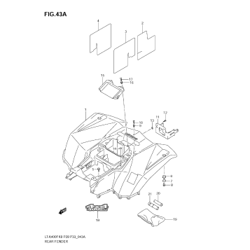 REAR FENDER (LT-A400FL0)