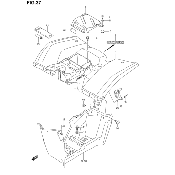 REAR FENDER (MODEL K2/K3/K4)