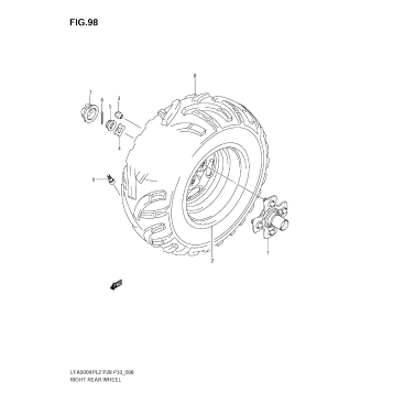 RIGHT REAR WHEEL (LT-A500XPL2 E28)