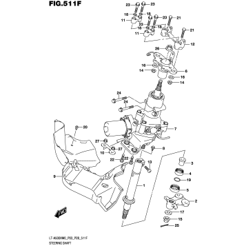 STEERING SHAFT (LT-A500XPM0 P33)