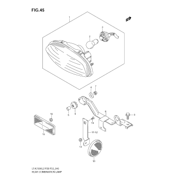 REAR COMBINATION LAMP (LT-A750XZ L2 E28)