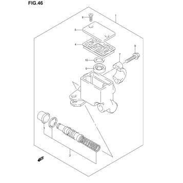 FRONT MASTER CYLINDER (MODEL K2/K3/K4/K5)
