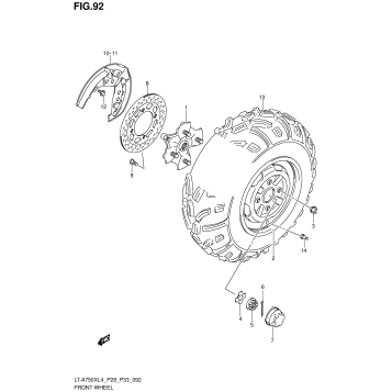 FRONT WHEEL (LT-A750XZL4 P28)
