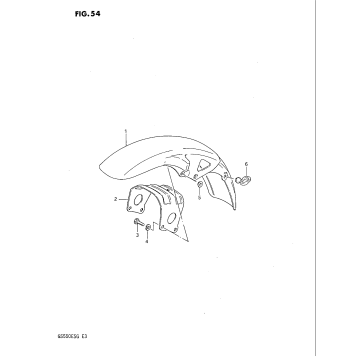 FRONT FENDER (GS550ES3/ESE/ESF/ESG)