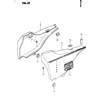 FRAME COVER (GS750EX)