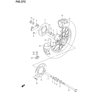 REAR WHEEL (RM85LK4)