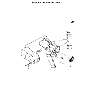 REAR COMBINATION LAMP (T350J)