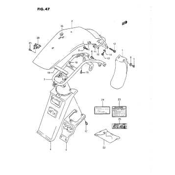 REAR FENDER (L/M/N/P)
